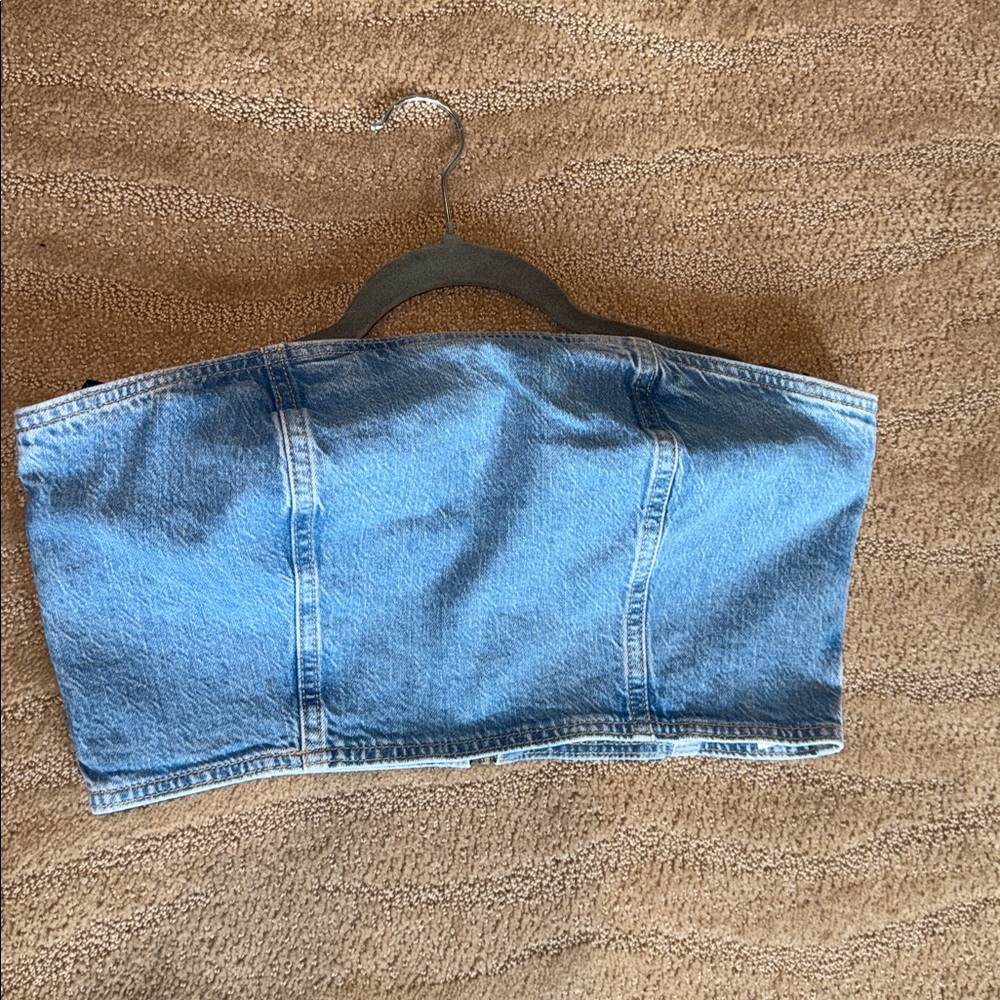 Blue Denim Crop Top‎ - Picture 13 of 17